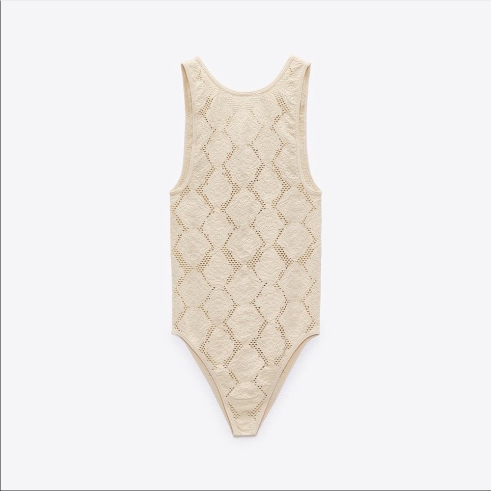 Cream seamless Zara bodysuit NWOT